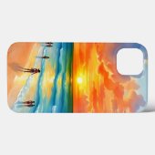 Coques Case-Mate iPhone Brise océanique et ciels de feu (Verso (horizontal))