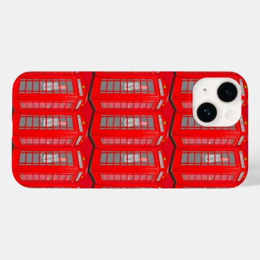 Coques Case-Mate iPhone British Red Thème Londres Téléphone Booth (Verso (horizontal))