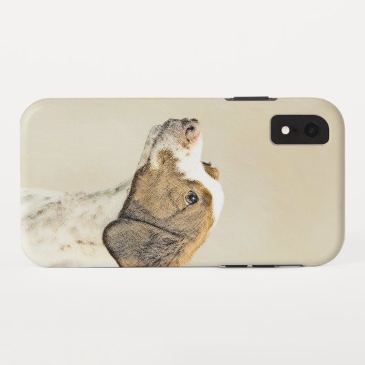 Coques Case-Mate iPhone Brittany Peinture - Cute Original Chien Art (Dos (Horizontal))
