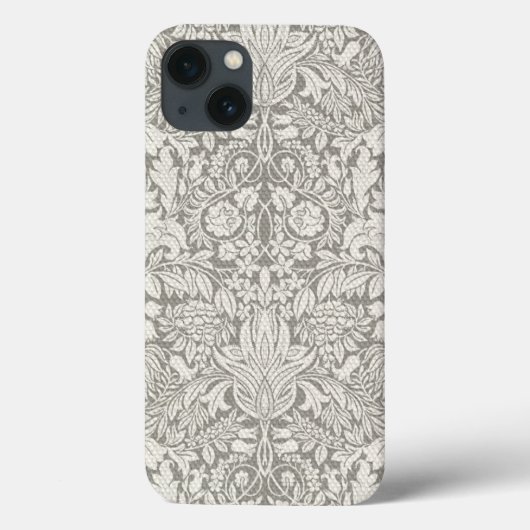 Coques Case-Mate iPhone brocade en dentelle blanche élégante (Verso)