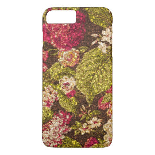 Coque iPhone 7 Plus Brocard floral d'effet d'étincelle