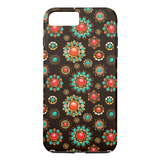 Coques Case-Mate iPhone Broches ethniques motif sans couture (Dos)