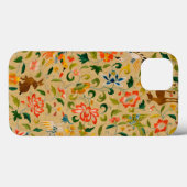 Coques Case-Mate iPhone Broderie animale vintage en crewel : Tapisserie an (Verso (horizontal))
