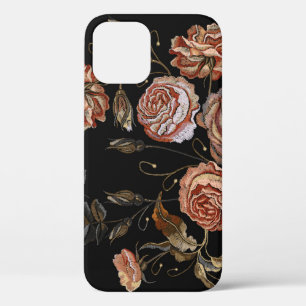 Case-Mate iPhone Case Broderie classique bourgeons vintages de motif ros