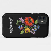 Coques Case-Mate iPhone Broderie de Kalocsa - art populaire hongrois (Dos (Horizontal))