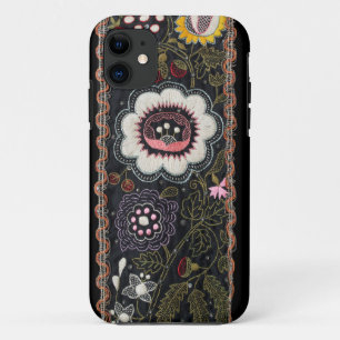 Case-Mate iPhone Case Broderie hongroise vintage sur noir