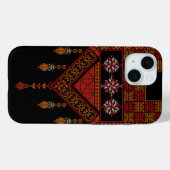 Coques Case-Mate iPhone Broderie palestinienne de Tatreez | Art palestine (Verso (horizontal))