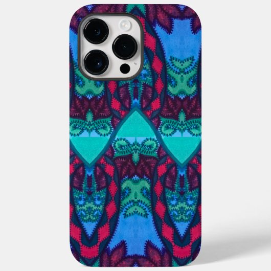 Coques Case-Mate iPhone Broderie tribale Look Owl and Cat (Verso)