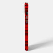 Coques Case-Mate iPhone Brodie tartan rouge noir plaid (Verso / Gauche)