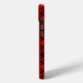 Coques Case-Mate iPhone Brodie tartan rouge noir plaid (Verso / Gauche)