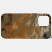 Coques Case-Mate iPhone Bronze et marbre de cuivre Abstrait (Verso (horizontal))