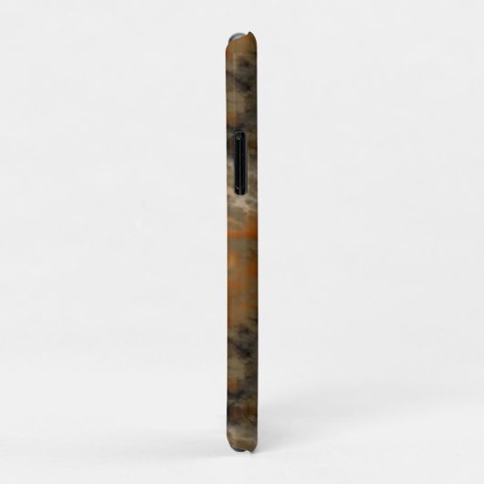 Coques Case-Mate iPhone Bronze et marbre de cuivre Abstrait (Dos/Droite)