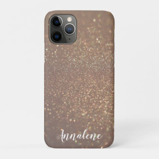 Case-Mate iPhone Case Bronze Glam Chic Parties scintillant Nom personnal