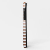 Coques Case-Mate iPhone Bronze Or Stripes Ombre Monogram (Dos/Gauche)