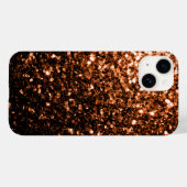Coques Case-Mate iPhone Bronze Orange Brown étincelles (Verso (horizontal))