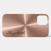 Coques Case-Mate iPhone Bronze Stainless Steel Metal Look (Verso (horizontal))