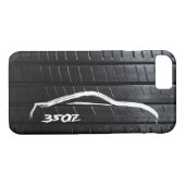 Coques Case-Mate iPhone Brosse Nissan 350Z avec Pneu (Dos (Horizontal))