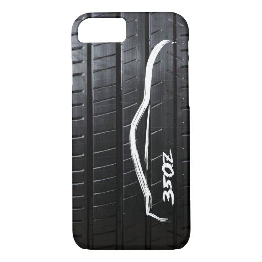 Coques Case-Mate iPhone Brosse Nissan 350Z avec Pneu (Dos)