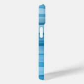Coques Case-Mate iPhone Brosses Abstrait Motif d'aquarelle bleue (Verso / Droite)