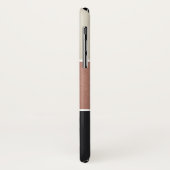 COQUES Case-Mate iPhone BROUILLAGES NOIRS EN CUIVRE ROSE ROSE (Dos/Gauche)