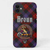Coques Case-Mate iPhone Broun Clan Badge & Tartan Phone Case (Dos)
