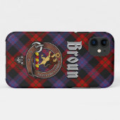 Coques Case-Mate iPhone Broun Clan Badge & Tartan Phone Case (Dos (Horizontal))