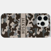 Coques Case-Mate iPhone Brown and Gray Camouflage Personalized Case-Mate (Verso (horizontal))