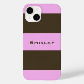 Coques Case-Mate iPhone Brown blanc rose et chocolat par STaylor (Verso)