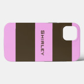 Coques Case-Mate iPhone Brown blanc rose et chocolat par STaylor (Verso (horizontal))