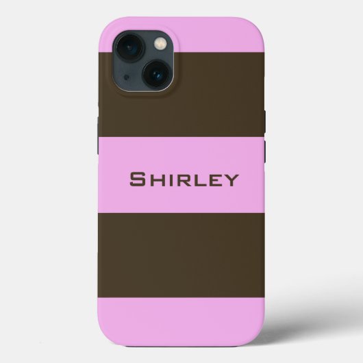 Coques Case-Mate iPhone Brown blanc rose et chocolat par STaylor (Verso)