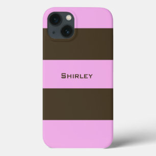 Case-Mate iPhone Case Brown blanc rose et chocolat par STaylor
