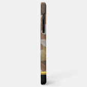 Coques Case-Mate iPhone Brown Camouflage feuille d'or texture monogramme 1 (Dos/Gauche)