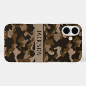 Coques Case-Mate iPhone Brown Camouflage Personalized (Verso (horizontal))