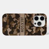 Coques Case-Mate iPhone Brown Camouflage Personalized (Verso (horizontal))