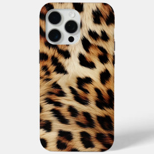 Coque iPhone 15 Pro Max Brown Crème léopard animal