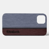 Coques Case-Mate iPhone Brown et gris professionnel moderne (Verso (horizontal))
