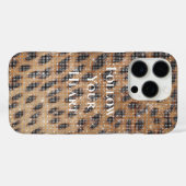 Coques Case-Mate iPhone Brown Leopard Poster de animal Sparkle (Verso (horizontal))
