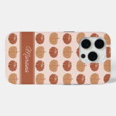 Coques Case-Mate iPhone Brown neutre et Citrouille d'automne orange (Verso (horizontal))