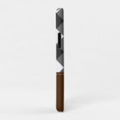 Coques Case-Mate iPhone Brown noir  personnalisé (Dos/Droite)