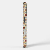 Coques Case-Mate iPhone Brown pattern in #faf3e0, #c9a66b, #7d1d, #646e7 (Verso / Droite)