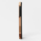 Coques Case-Mate iPhone Brown rétro moderne Carré Motif (Dos/Gauche)