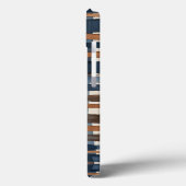 Coques Case-Mate iPhone Brown Rouille bleue et beige abstrait (Verso / Gauche)