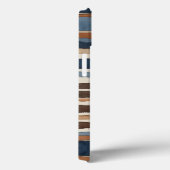 Coques Case-Mate iPhone Brown Rouille bleue et beige abstrait (Verso / Droite)