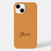 Coques Case-Mate iPhone Brown simple nom de script simple (Verso)