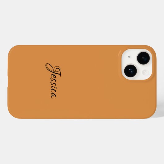 Coques Case-Mate iPhone Brown simple nom de script simple (Verso (horizontal))