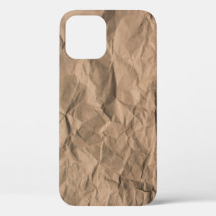 Case-Mate iPhone Case Brown texture de papier recyclé broyé