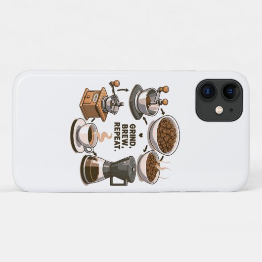 Coques Case-Mate iPhone Broyer Infuser Répéter (Dos (Horizontal))