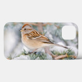 Coques Case-Mate iPhone Bruant fauve en hiver (Verso (horizontal))