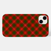 Coques Case-Mate iPhone Bruce tartan rouge vert plaid (Verso (horizontal))
