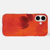 Coques Case-Mate iPhone Brûlé Orange Persimmon Feuilles Abtract Automne (Verso (horizontal))